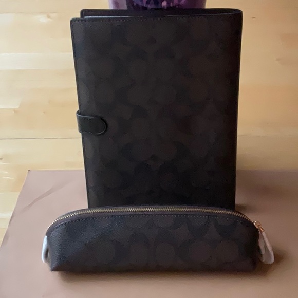 βοΈπβοΈ COACH BROWN NOTEBOOK BUNDLE πβοΈπ NWT βοΈπβοΈ - Picture 8 of 16